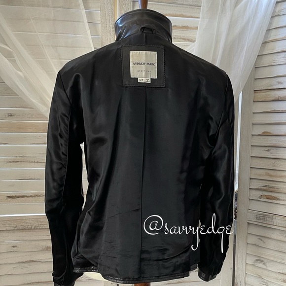 Andrew Marc Lamb Leather Jacket - Picture 9 of 15